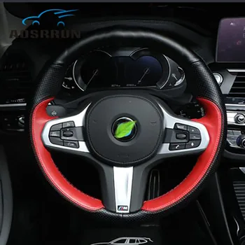 leather Hand sewing steering wheel cover Car Accessories For BMW new X3 G01 2018 2019
leather Hand sewing steering wheel cover Car Accessories For BMW new X3 G01 2018 2019