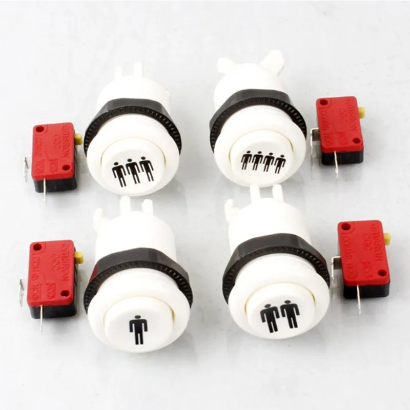 Marwey 4pcs American Happ Style Player 1P 2P 3P 4P Start Push Buttons with Micro Switch For Arcade Joystick PC Games Jamma Mame
Marwey 4pcs American Happ Style Player 1P 2P 3P 4P Start Push Buttons with Micro Switch For Arcade Joystick PC Games Jamma Mame