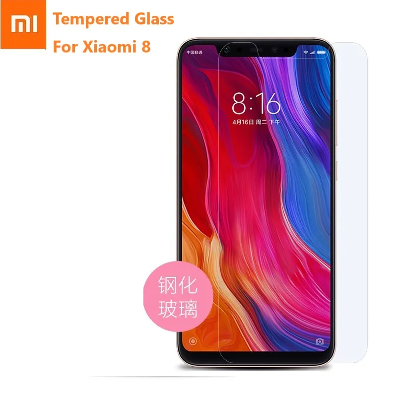 Xiaomi 8 Tempered Glass Original Screen Protector All The Is Full Glued Premium 8H For Eight | Мобильные телефоны и