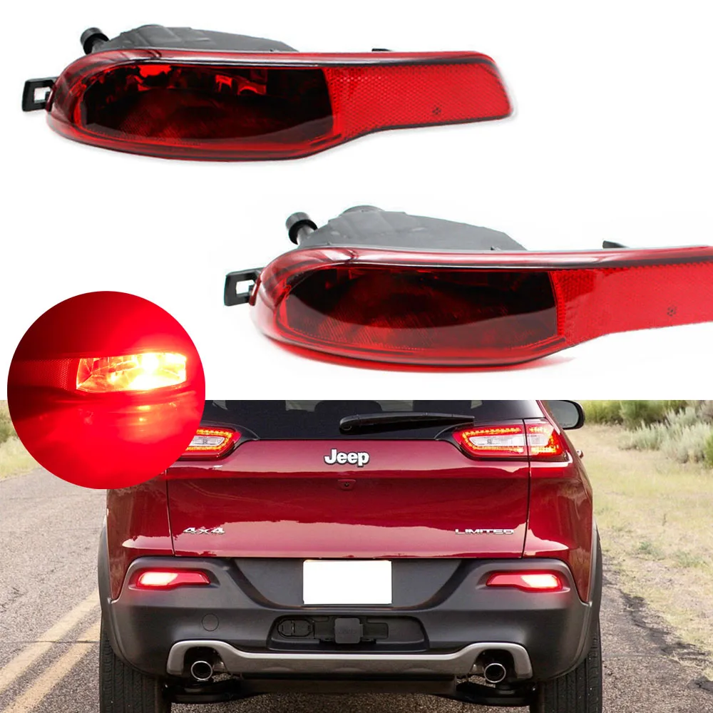 Complete Set LED Rear Fog Light Kit w/ High Power Red LED Bulbs, Rear Foglamp Assy, Wirings For 2014-up Jeep Cherokee (KL)
Complete Set LED Rear Fog Light Kit w/ High Power Red LED Bulbs, Rear Foglamp Assy, Wirings For 2014-up Jeep Cherokee (KL)