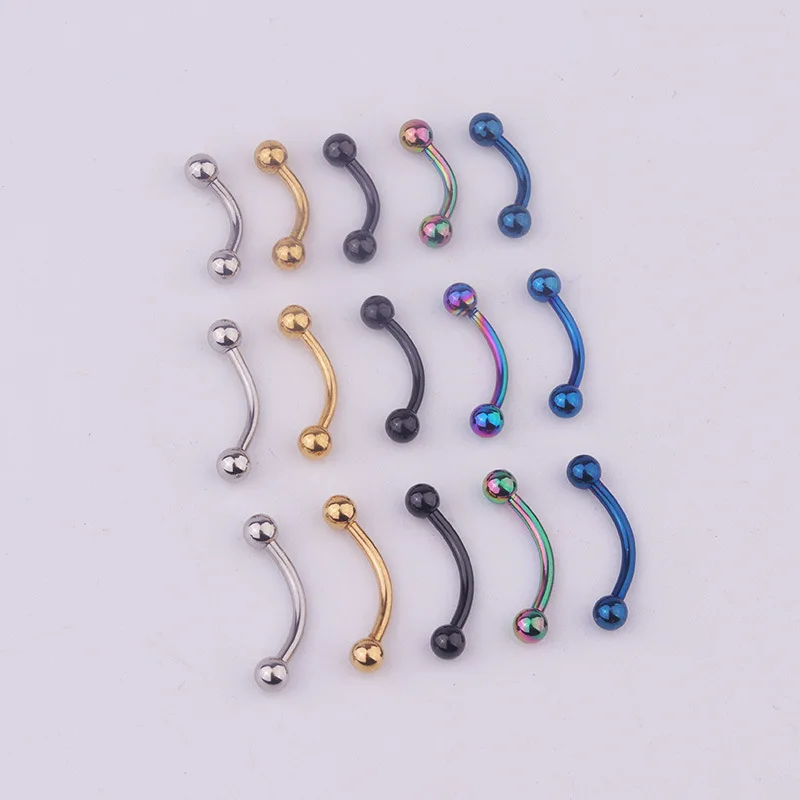 5pcs/lot Mix Color 16G Surgical Steel 3mm Ball Eyebrow Piercing Curved Barbell Lip Ring Snug Daith Helix Rook Earring
5pcs/lot Mix Color 16G Surgical Steel 3mm Ball Eyebrow Piercing Curved Barbell Lip Ring Snug Daith Helix Rook Earring