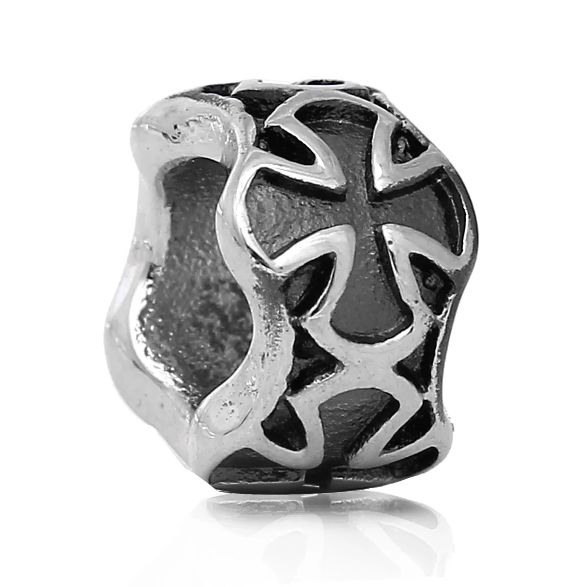 DoreenBeads European Style Charm Stainless Steel Beads Cylinder silver tone color Cross About 11mmx7mm,Hole:About 6.4mm,1 Piece
DoreenBeads European Style Charm Stainless Steel Beads Cylinder silver tone color Cross About 11mmx7mm,Hole:About 6.4mm,1 Piece