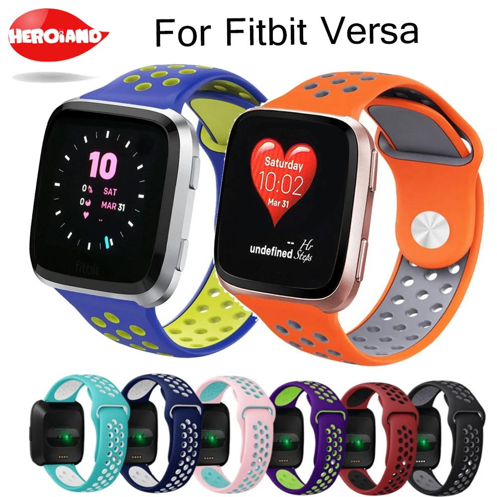Silicone Breathable Watchband Wrist Band Strap for Fitbit Versa Smart Watch Colorful Replacement Bracelet Strap belt for fitbit
Silicone Breathable Watchband Wrist Band Strap for Fitbit Versa Smart Watch Colorful Replacement Bracelet Strap belt for fitbit