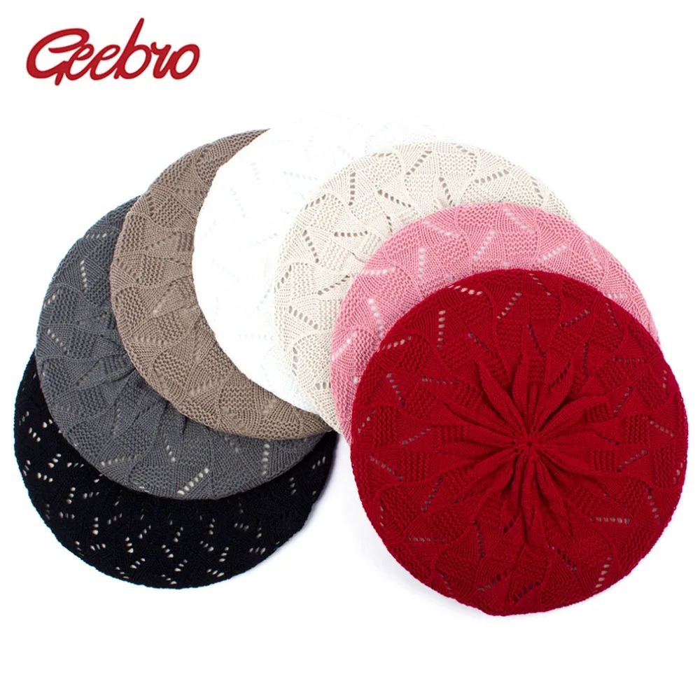 Geebro Women's Plain Color Knit Beret Hat Ladies French Artist Beanie Beret Hats Spring Casual Thin Acrylic Berets for Women
Geebro Women's Plain Color Knit Beret Hat Ladies French Artist Beanie Beret Hats Spring Casual Thin Acrylic Berets for Women