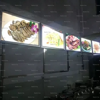 LED Illuminate Menu Light Box A1 size Aluminum Frame Edge-lit Advertising Light Box Shop Signs (5pcs/lot) 
LED Illuminate Menu Light Box A1 size Aluminum Frame Edge-lit Advertising Light Box Shop Signs (5pcs/lot)
