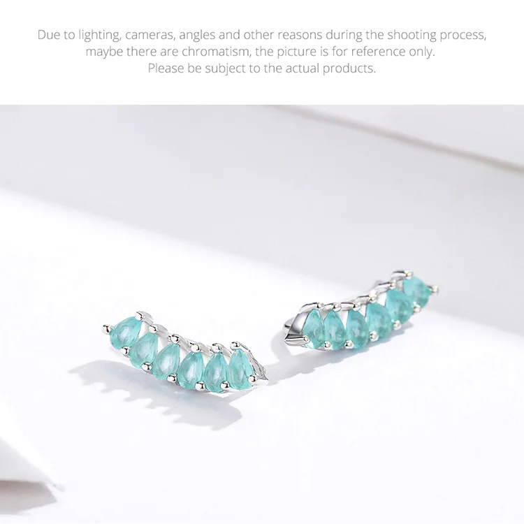 WOSTU Mermaid Blue Crystal Stud Earrings 100% 925 Sterling Silver Fashion Earrings For Women Wedding Earrings Jewelry FIE633
WOSTU Mermaid Blue Crystal Stud Earrings 100% 925 Sterling Silver Fashion Earrings For Women Wedding Earrings Jewelry FIE633