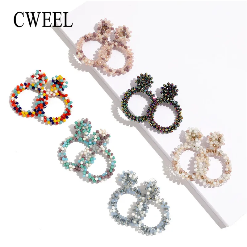 CWEEL Round Beaded Drop Earrings For Women Bohemians Charm Fringe Earrings Fashion Jewelry Summer Style Statement Earring
CWEEL Round Beaded Drop Earrings For Women Bohemians Charm Fringe Earrings Fashion Jewelry Summer Style Statement Earring