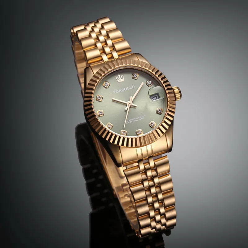Brand New Luxury Lady Dress Style Steel wristband All Gold Green Dial Women Quartz Watch With Box
Brand New Luxury Lady Dress Style Steel wristband All Gold Green Dial Women Quartz Watch With Box