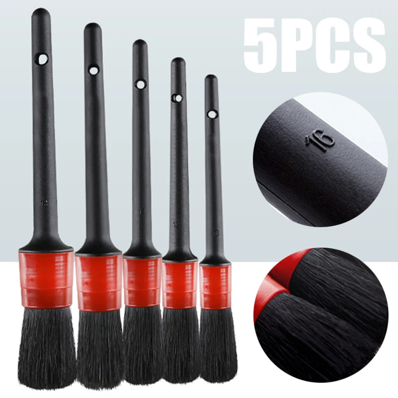 New 5Pcs/Set Natural Boar Hair Car Auto Wheels Detailing Cleaning Detail Brushes CSL2018
New 5Pcs/Set Natural Boar Hair Car Auto Wheels Detailing Cleaning Detail Brushes CSL2018