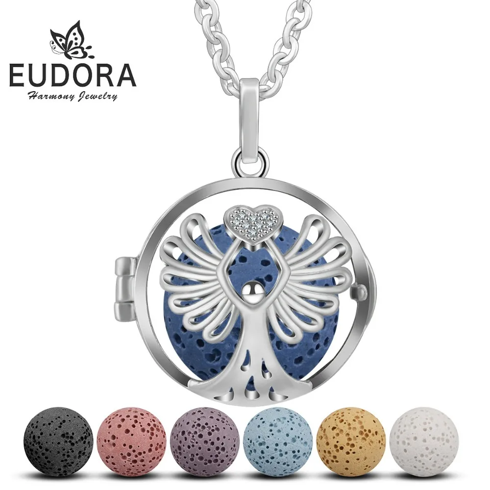 Eudora 18 mm Angel & Heart Clear CZ Cage Ball Lava Pendant Perfume Aromatherapy Locket Diffuser Necklace For Women Jewelry K296
Eudora 18 mm Angel & Heart Clear CZ Cage Ball Lava Pendant Perfume Aromatherapy Locket Diffuser Necklace For Women Jewelry K296