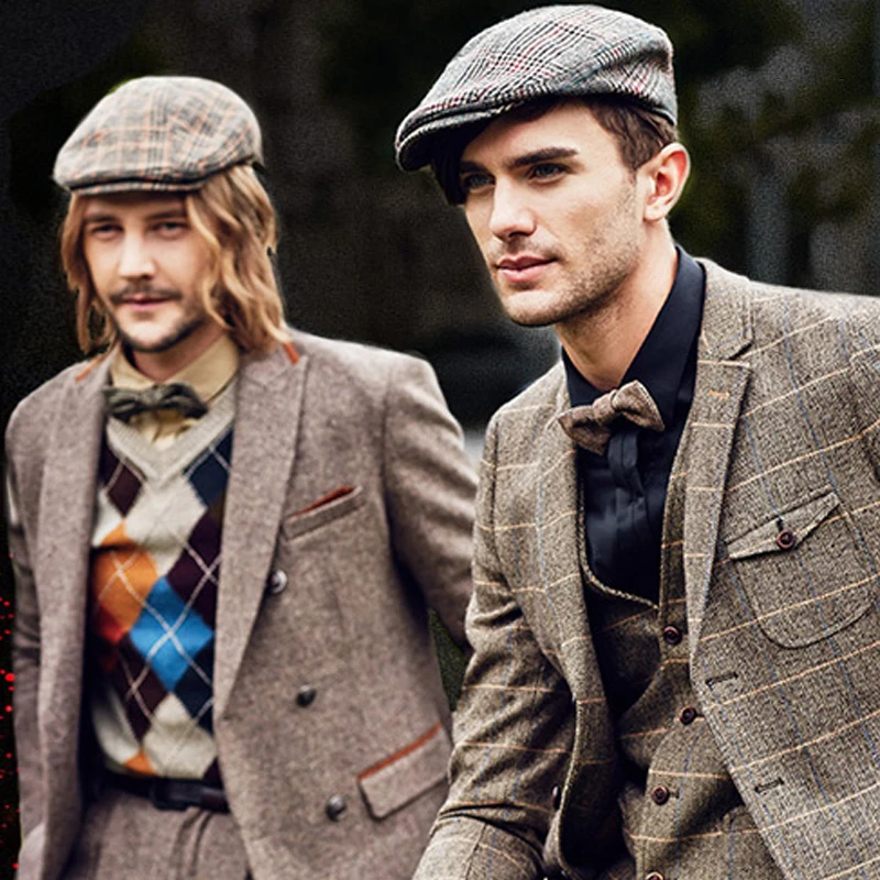 England Style Wool Peaked Cap ,Plaid Pattern Retro Berets. Men 's Big Head 59-62cm Fashion Painter Hat
England Style Wool Peaked Cap ,Plaid Pattern Retro Berets. Men 's Big Head 59-62cm Fashion Painter Hat