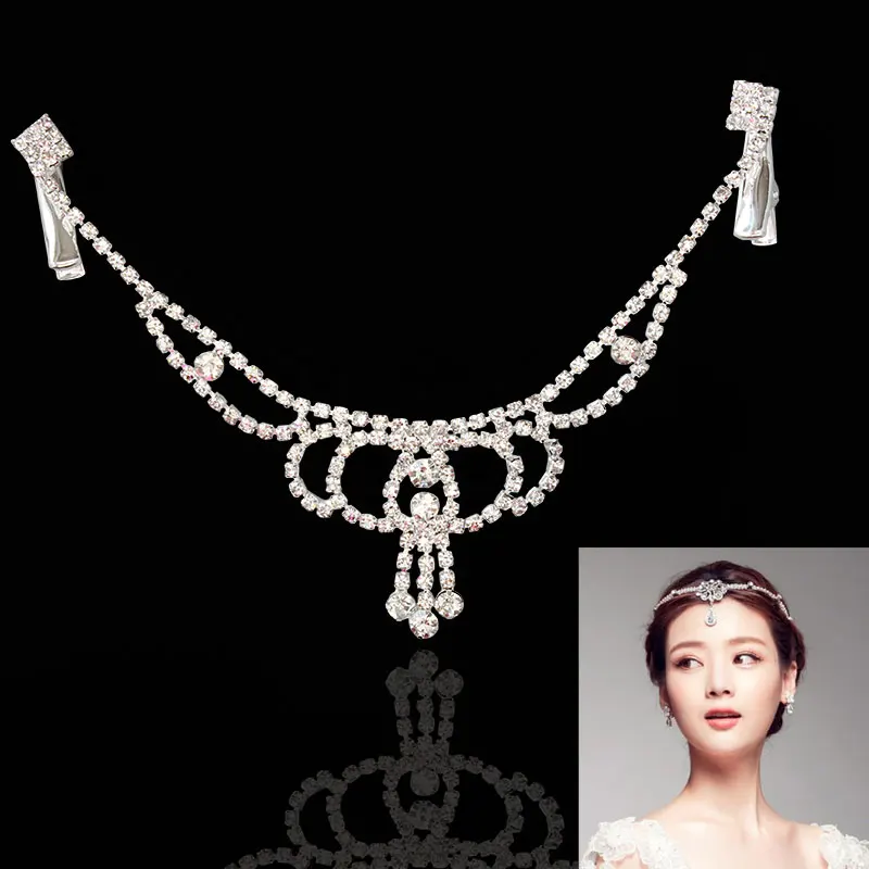 F&U New Arrival Popular Fashion Crown Clear Shining Crystal Pendant Forehead Chain for Woman Full Rhinestone Jewelry
F&U New Arrival Popular Fashion Crown Clear Shining Crystal Pendant Forehead Chain for Woman Full Rhinestone Jewelry