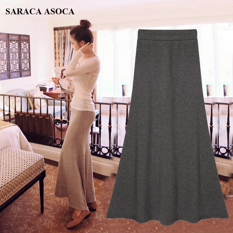 High Street Autumn Winter Long Trumpet Plus Velvet Thickening Skirt For Girls Elastic Waist Mid-Calf Mermaid Bust Skirts Women's
High Street Autumn Winter Long Trumpet Plus Velvet Thickening Skirt For Girls Elastic Waist Mid-Calf Mermaid Bust Skirts Women's