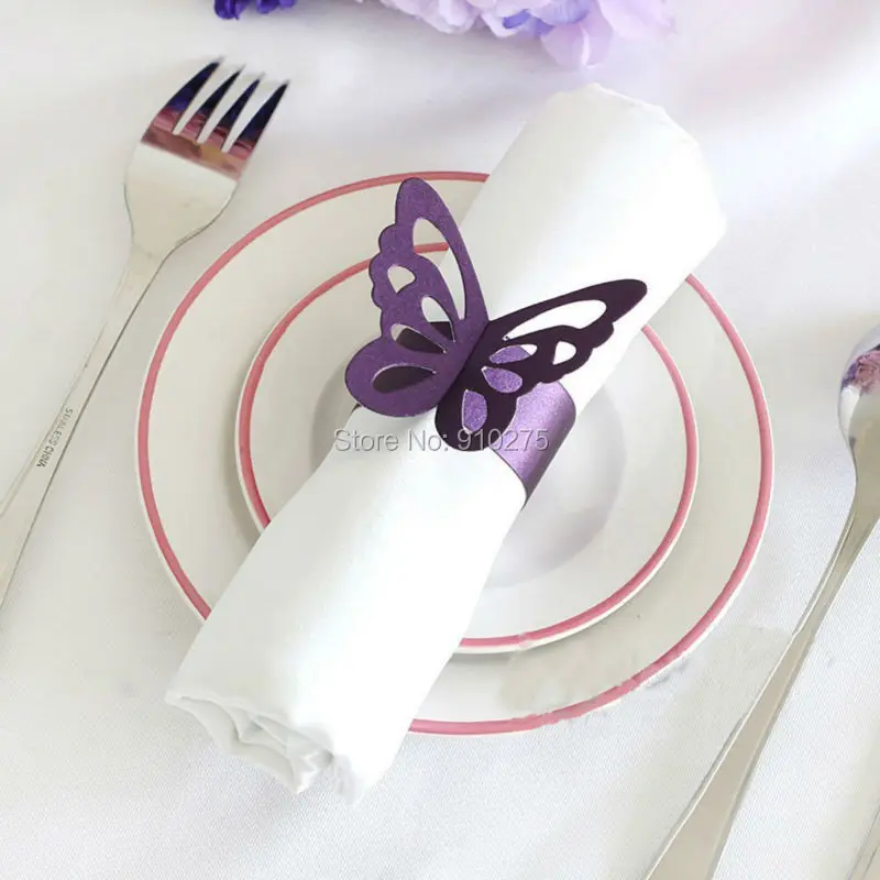 Set of 100 Purple/White Laser Cut Butterfly Paper Napkin Rings/wraps Wedding Favors Banquet Home Table Festival Decoration
Set of 100 Purple/White Laser Cut Butterfly Paper Napkin Rings/wraps Wedding Favors Banquet Home Table Festival Decoration