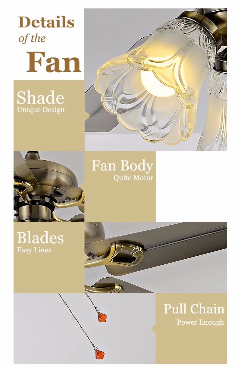 Iron Brown Blades Super Cool Ceiling Fan Light 4201 Blz Indoor Ceiling Fan With Light Kit