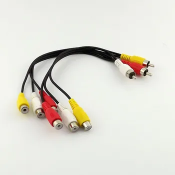 10pcs 3 RCA Male Plug to 6 RCA Female Jack Splitter Audio Video AV Adapter Cable 24cm
10pcs 3 RCA Male Plug to 6 RCA Female Jack Splitter Audio Video AV Adapter Cable 24cm