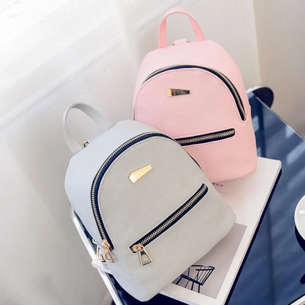 Women Fashion Mini Leisure Women Bag Backpack Small Sweet School Girls Shoulder Bag PU leather Zipper Female Bag
Women Fashion Mini Leisure Women Bag Backpack Small Sweet School Girls Shoulder Bag PU leather Zipper Female Bag