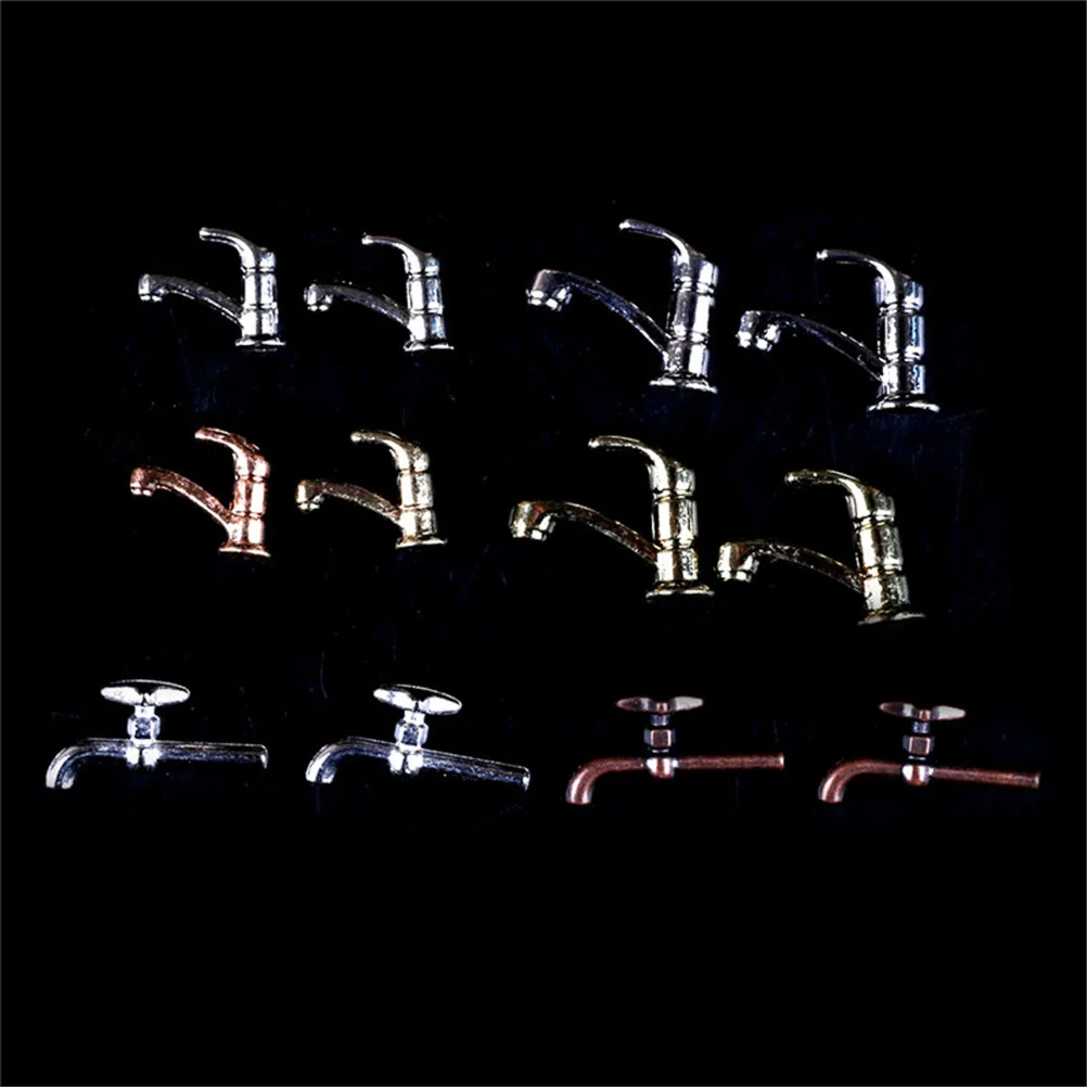 2PCS 1:12 Miniature Metal Water Tap Faucet Dollhouse Bathroom Accessories Dollhouse Miniature Faucet 6Styles
2PCS 1:12 Miniature Metal Water Tap Faucet Dollhouse Bathroom Accessories Dollhouse Miniature Faucet 6Styles