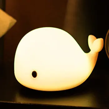 Colorful Silicone Mini Night Light Cartoon Small Whale USB Charging Luminous Creative Dolphin Pat Light
Colorful Silicone Mini Night Light Cartoon Small Whale USB Charging Luminous Creative Dolphin Pat Light