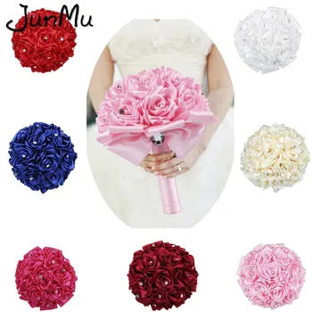 Handmade Bouquet Artificial Satin Rose Flower Posy Rhinestone Wedding Bouquet Bridal Bridesmaid Wedding Bouquet Decorations
Handmade Bouquet Artificial Satin Rose Flower Posy Rhinestone Wedding Bouquet Bridal Bridesmaid Wedding Bouquet Decorations