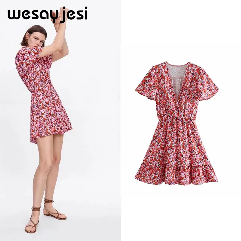 2019 summer spring dress women vestidos short sleeve a-line above knee mini flower print dress vestidos de fiesta party dress
2019 summer spring dress women vestidos short sleeve a-line above knee mini flower print dress vestidos de fiesta party dress