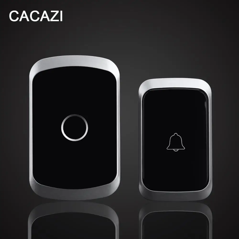 CACAZI wireless doorbell 1 waterproof doorbell button+1 EU plug-in receivers 300M remote door bell with 38 ringtones 3 volume
CACAZI wireless doorbell 1 waterproof doorbell button+1 EU plug-in receivers 300M remote door bell with 38 ringtones 3 volume