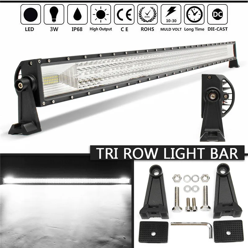 52Inch 702W Curved Led Work Light 12/24V for Jeep LADA 4x4 Truck SUV ATV UTV UAZ Trailer Roof Offroad Boat 12V 24V Car Refit
52Inch 702W Curved Led Work Light 12/24V for Jeep LADA 4x4 Truck SUV ATV UTV UAZ Trailer Roof Offroad Boat 12V 24V Car Refit