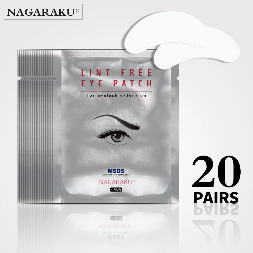 NAGARAKU 20 Pairs Eye Gel Patches Lint Free Eyelash Extension Under Eye Pads False Lashes Stickers soft to ware
NAGARAKU 20 Pairs Eye Gel Patches Lint Free Eyelash Extension Under Eye Pads False Lashes Stickers soft to ware