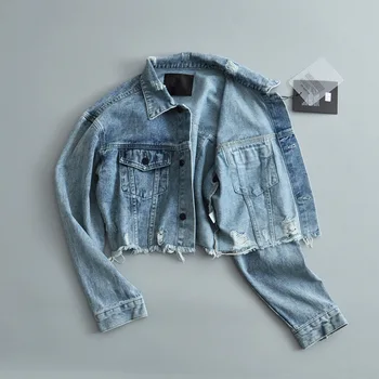 Women's denim jacket coat 2019 autumn and winter wear denim jacket women Street short denim
Women's denim jacket coat 2019 autumn and winter wear denim jacket women Street short denim