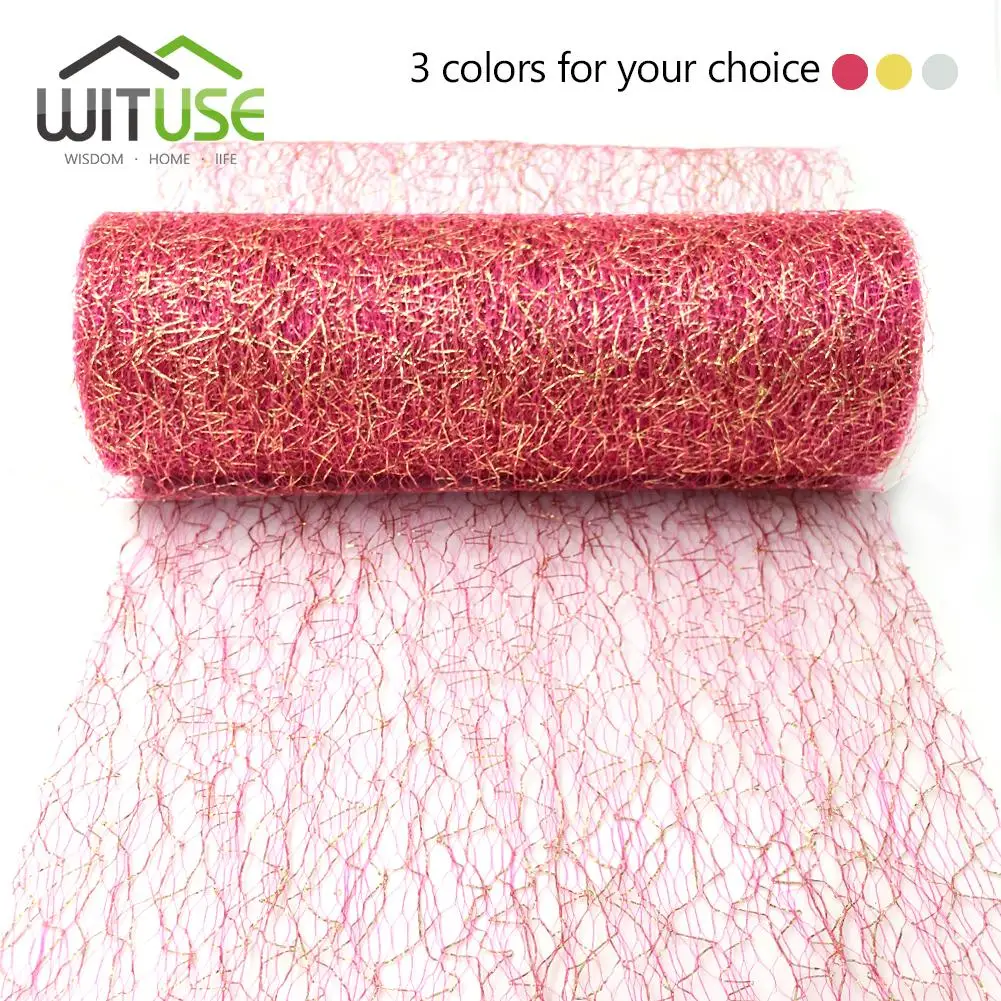 15cm*5Yards Gold Sliver Wire Tissue Tulle Roll Spool Craft Wedding Party DIY Decoration Organza Sheer Gauze Element Table Runner
15cm*5Yards Gold Sliver Wire Tissue Tulle Roll Spool Craft Wedding Party DIY Decoration Organza Sheer Gauze Element Table Runner