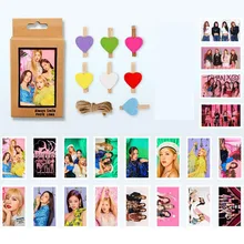 20 blätter/Pack Kawaii K-POP BLACKPINK Album Selbst Made Papier Lomo Karte Foto Karte HD Photocard Briefpapier mit Clip(China)