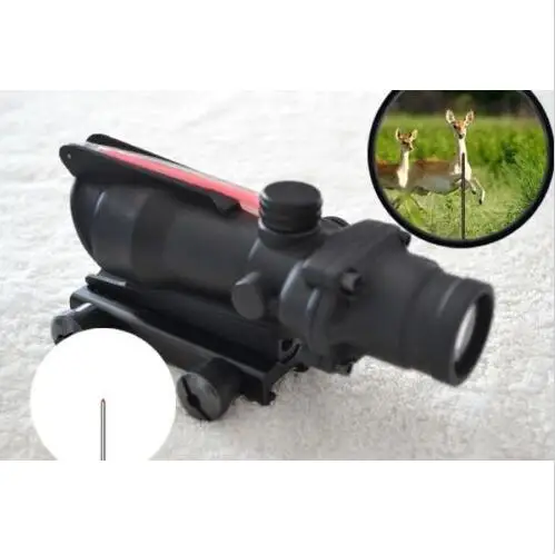 New ACOG 4X32 Red Green Fiber Optic Triangle illuminated Rifle scope 4x magnification
New ACOG 4X32 Red Green Fiber Optic Triangle illuminated Rifle scope 4x magnification