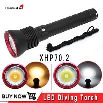 Powerful XHP70.2 led scuba diving flashlight underwater torch 26650 waterproof CR xhp70 flash light lantern Lamp 4200 lumens
Powerful XHP70.2 led scuba diving flashlight underwater torch 26650 waterproof CR xhp70 flash light lantern Lamp 4200 lumens