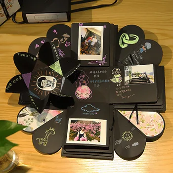 For Anniversary Scrapbook DIY Photo Album birthday Gift Party's Love DIY Photo Album Box Surprise Design Explosion Gift Box
For Anniversary Scrapbook DIY Photo Album birthday Gift Party's Love DIY Photo Album Box Surprise Design Explosion Gift Box