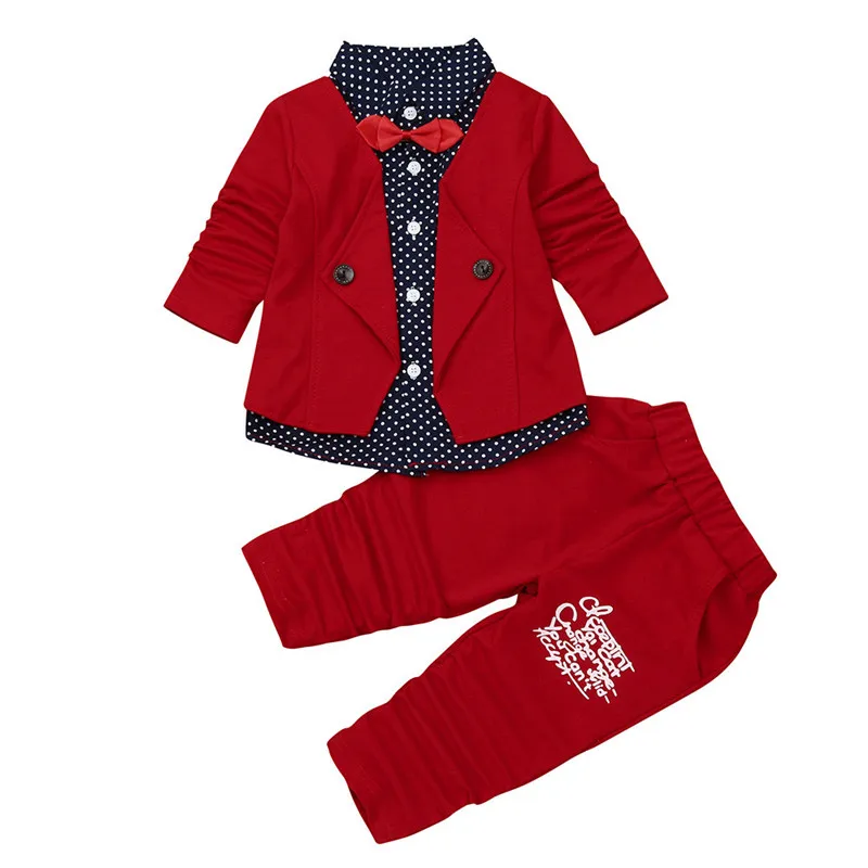 TELOTUNY Одежда для мальчиков малышей Gentry комплект одежды официальной вечеринки