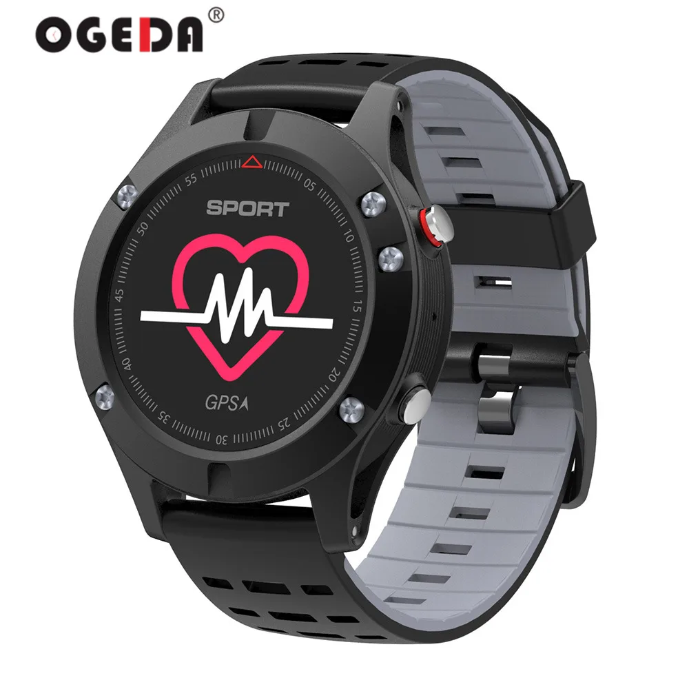 OGEDA 2019 Heart Rate Monitor GPS Multi-Sport Mode OLED Altimeter Bluetooth Fitness Tracker IP67 BRIM F5 Smart Watch
OGEDA 2019 Heart Rate Monitor GPS Multi-Sport Mode OLED Altimeter Bluetooth Fitness Tracker IP67 BRIM F5 Smart Watch