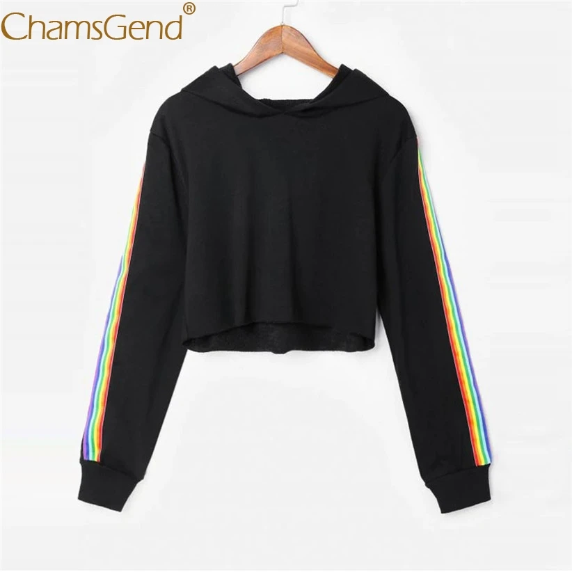 Free Shipping Rainbow Striped Sweatshirts Women Pullover Hoodie Sweatshirt Crop Tops For Women Autumn Winter Outfit 80808
Free Shipping Rainbow Striped Sweatshirts Women Pullover Hoodie Sweatshirt Crop Tops For Women Autumn Winter Outfit 80808
