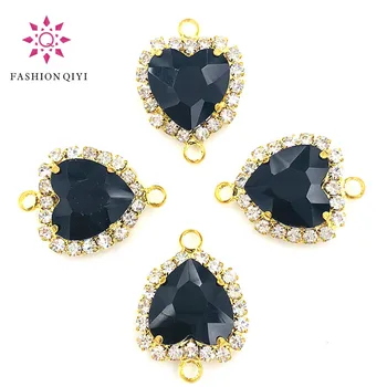 HOT selling 12mm Black heart shape gold base double loop Crystal button flatback Glass sew on rhinestones diy wedding decoration
HOT selling 12mm Black heart shape gold base double loop Crystal button flatback Glass sew on rhinestones diy wedding decoration