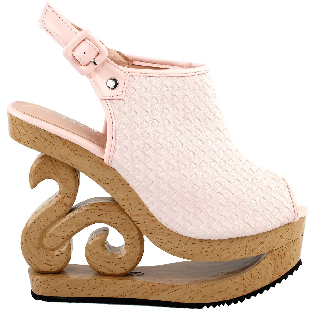 LF30838 Show Story Fab Woven Effect Buckle Slingback Wooden Look Wedges Platform Clogs Sandals
LF30838 Show Story Fab Woven Effect Buckle Slingback Wooden Look Wedges Platform Clogs Sandals