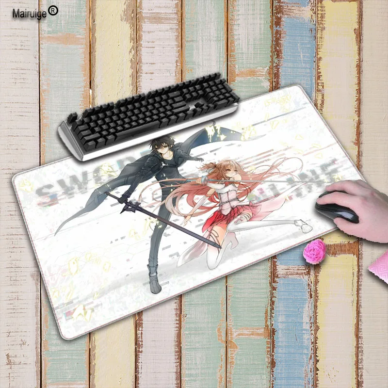 Mairuige 90x40cm Japan Anime Speed Large Lock Mouse pad Gamer gaming Mousepad keyboard mat for Boy Gift For Sword Art Online
Mairuige 90x40cm Japan Anime Speed Large Lock Mouse pad Gamer gaming Mousepad keyboard mat for Boy Gift For Sword Art Online