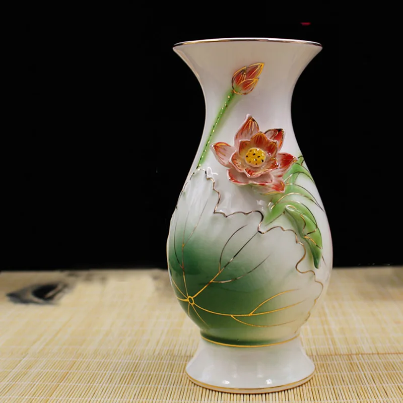 For Buddha Porcelain Vases Lotus Design Flower Ceramic Vase Home Decoration Flower Vases
For Buddha Porcelain Vases Lotus Design Flower Ceramic Vase Home Decoration Flower Vases