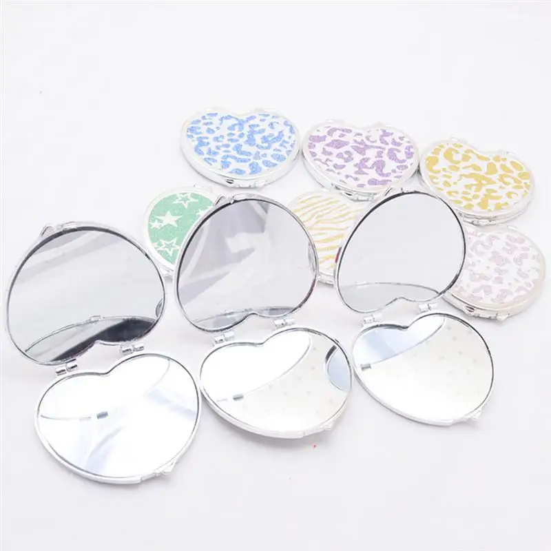 Double-sided Pocket Mirror Portable Heart Shaped Folding Mirror Steel Makeup Mirrors Small Purse Mirror
Double-sided Pocket Mirror Portable Heart Shaped Folding Mirror Steel Makeup Mirrors Small Purse Mirror