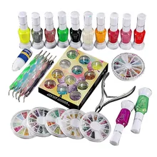 1 ensemble vernis colle gemme paillettes strass Clipper pointillé Art des ongles manucure outil multifonctionnel Art des ongles manucure drop(China)