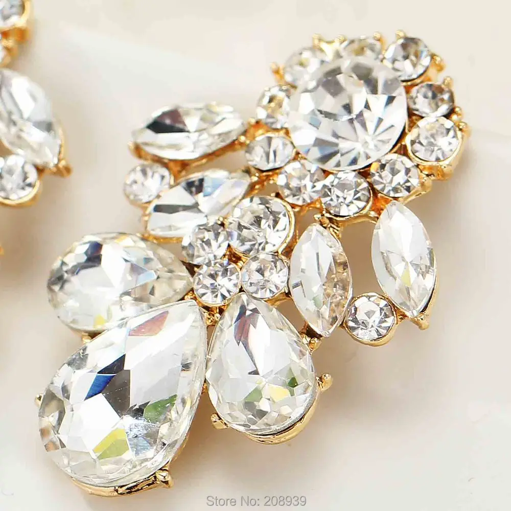 New Women's fashion earrings White Glass sweet metal with gems stud crystal earring for women girls e467
New Women's fashion earrings White Glass sweet metal with gems stud crystal earring for women girls e467