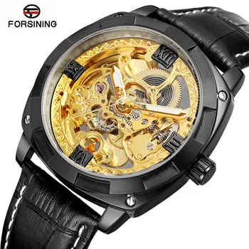 Forsinning 2018 High Quality Waterproof Gold Automatic Watch Men Leather Top Brand Luxury Square Black Mechanical Watches Men
Forsinning 2018 High Quality Waterproof Gold Automatic Watch Men Leather Top Brand Luxury Square Black Mechanical Watches Men