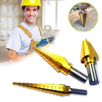Vehemo 3pcs Step Drill Bit Unibit Titanium Reamer Inner Triangle Head Coated Kit Set
Vehemo 3pcs Step Drill Bit Unibit Titanium Reamer Inner Triangle Head Coated Kit Set