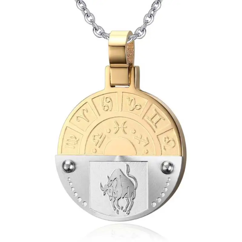 12 Zodiac Aries Taurus Gemini Cancer Leo Virgo Libra Scorpius Sagittarus Capricornus Aquarius Pisces Pendant Gold Necklace
12 Zodiac Aries Taurus Gemini Cancer Leo Virgo Libra Scorpius Sagittarus Capricornus Aquarius Pisces Pendant Gold Necklace