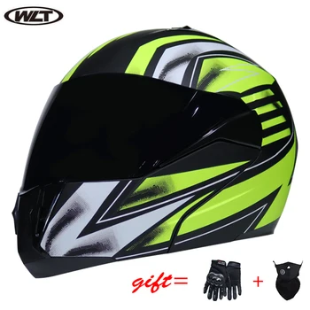 WLT 168 Motorcycle helmets Double Visors Modular Flip Up helmet DOT approved Full face casque moto racing Motocross helmet
WLT 168 Motorcycle helmets Double Visors Modular Flip Up helmet DOT approved Full face casque moto racing Motocross helmet