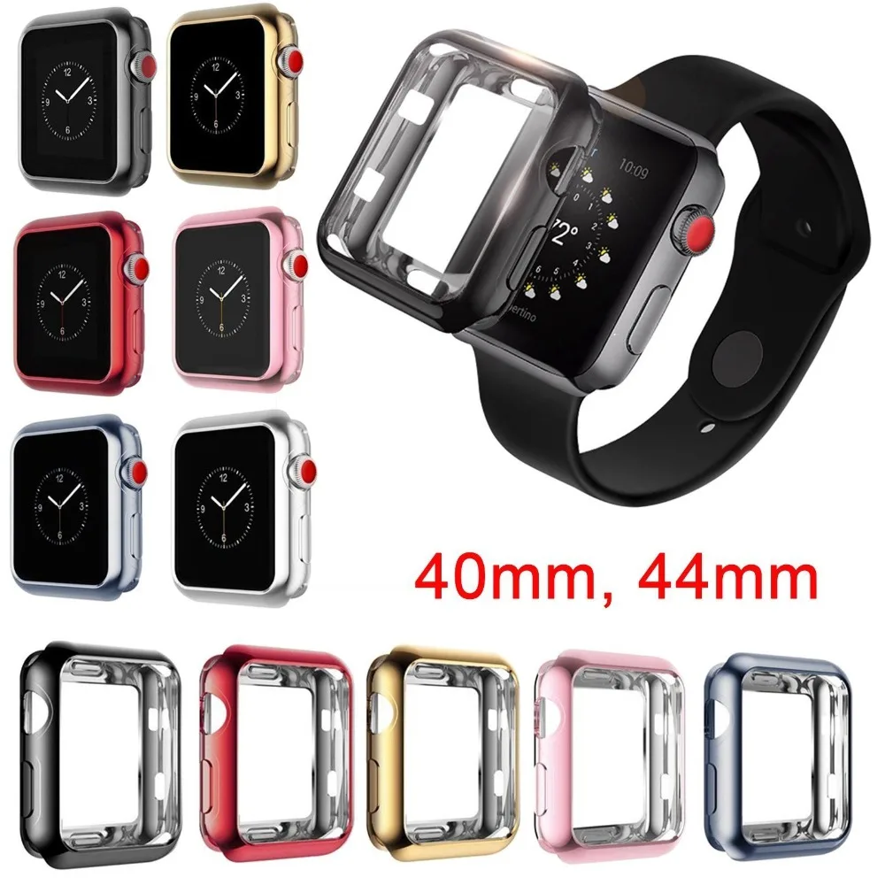 Timethinker TPU Frame Bumper Full Covered For Apple Watch 4 40mm 44mm Protective Slim Case Cover for i Watch 4 Electroplated PC
Timethinker TPU Frame Bumper Full Covered For Apple Watch 4 40mm 44mm Protective Slim Case Cover for i Watch 4 Electroplated PC