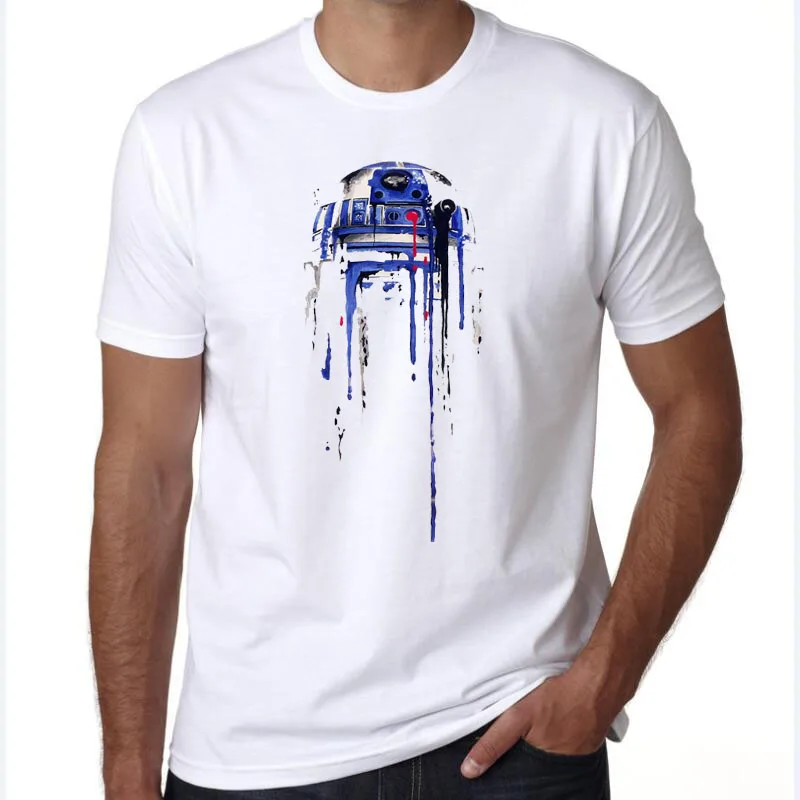 mens t shirts fashion 2016 The Empire Star Wars Short Sleeve YodaDarth Vader r2d2 Cartoon Cool Storm Trooper Tee Shirt 5